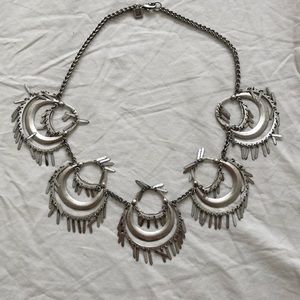 DANNIJO Boho Fringe Statement Necklace